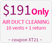 Air Duct Cleaning - Unlimited Vents, 1 Return Cleaned, Only $191
