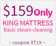 King Mattress - Basic Steam Cleaning, Only $159